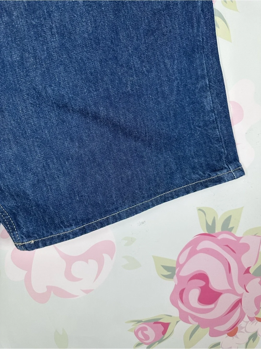 NEW Free People We The Free Montana Dark Rinse Blue Denim Jean  Long Shorts 29